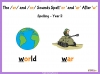 The er and or Sounds Spelt or and ar After w - Year 2 Teaching Resources (slide 1/32)